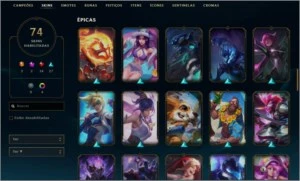 Conta platina muito boa - League of Legends LOL