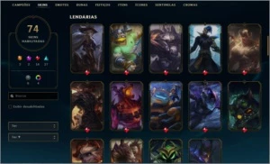 Conta platina muito boa - League of Legends LOL