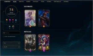 Conta platina muito boa - League of Legends LOL