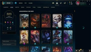 CONTA DE LOL DIAMANTE IV TODOS OS CHAMPS - League of Legends
