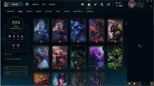 CONTA DE LOL DIAMANTE IV TODOS OS CHAMPS - League of Legends