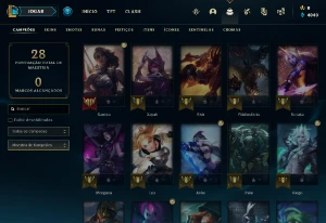 Conta Diamante 4 | 71% Win - Lol (League Of Legends) Elomoon