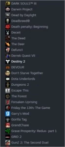 conta steam level 51