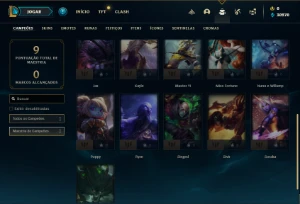 Conta platina 4 com 21 Champs (SEM EMAIL CONFIRMADO) - League of Legends LOL