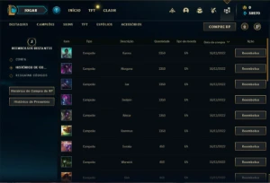 Conta platina 4 com 21 Champs (SEM EMAIL CONFIRMADO) - League of Legends LOL