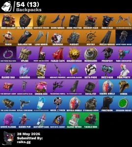 [PC] 61 skins | OG STW | Black Knight | Tubarão Mako - Fortnite