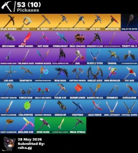 [PC] 61 skins | OG STW | Black Knight | Tubarão Mako - Fortnite