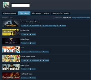 STEAM OLD 18 ANOS, MEDALHA DE 10 E 5 ANOS, 22 jogos - Counter Strike CS