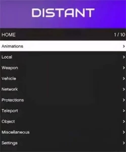 Distant mod menu | Gta V online | Recovery xp e money - Softwares e Licenças