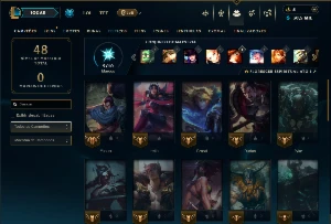 Prata 3 com 35 Champs e 9 Skins - League of Legends LOL