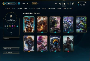 Prata 3 com 35 Champs e 9 Skins - League of Legends LOL