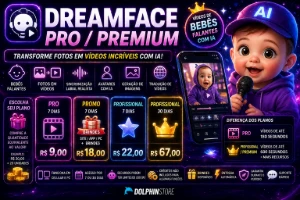 🔥 Dreamface Pro / Premium 🎥 Crie Vídeos De Bebês Falantes - Assinaturas e Premium