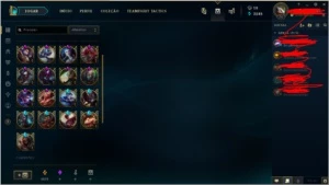 Super promoção conta LOL - League of Legends