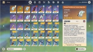 DILUC 1C + TARTAGLIA + 3 ARMAS 5 ESTRELAS AR 37 - Genshin Impact