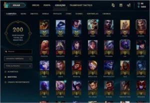 CONTA LOL OURO IV SEASON 8 - League of Legends