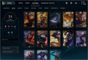CONTA LOL OURO IV SEASON 8 - League of Legends