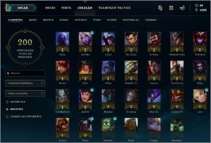 CONTA LOL OURO IV SEASON 8 - League of Legends