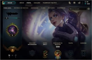 CONTA LOL OURO IV SEASON 8 - League of Legends
