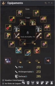 Archer 272/295 Conta P2W com Barraca, Pets e Trajes - Black Desert
