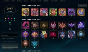 228 Skins | Full Champ | Full Acesso - League of Legends LOL