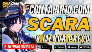 ✨ GENSHIN IMPACT CONTA COM WANDERER/SCARAMOUCHE 5⭐ AR5-10 ✨