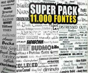 Super pack 11.000 Fontes - Outros