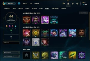 Conta Platina 3 com 41 Champs e 11 Skins + 1 Fragmento - League of Legends LOL