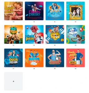 Pack Canva Dia dos Pais - 60 Artes Editáveis - Serviços Digitais