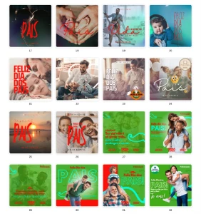 Pack Canva Dia dos Pais - 60 Artes Editáveis - Serviços Digitais