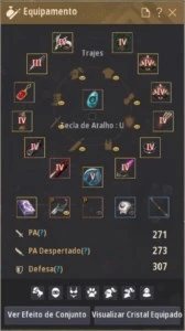 CONTA BDO Lv 64+ / PA 273 KUT+BS TET & DAND PEN (SEM EMAIL) - Black Desert