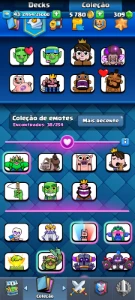 Conta De Clash Topzera [Troféus: 9500] [12 Evos] [Nivel 43] - Clash Royale