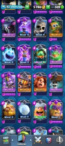 Conta De Clash Topzera [Troféus: 9500] [12 Evos] [Nivel 43] - Clash Royale