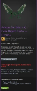 Adagas Sombrias - Counter Strike CS