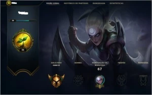 ELO GOLD CONTA UPADA A MÃO (SEM USO DE BOTS) - League of Legends LOL