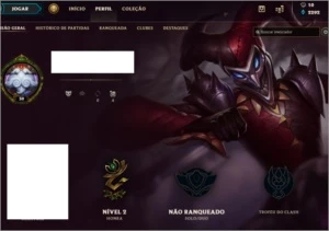 Conta de league of legends- 21 campeões 1 skins unranked LOL