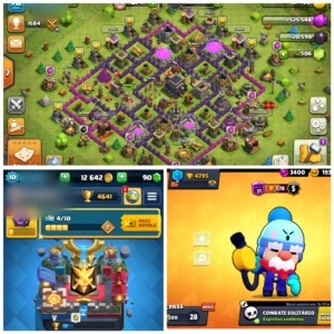 3 Contas ( BARATAS ) - Clash of Clans