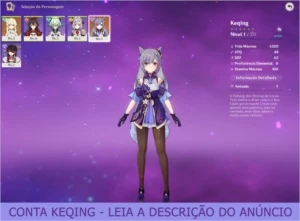 CONTA GENSHIN IMPACT KEQING