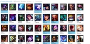 CONTA BRONZE 2/65 CHAMP/15 SKIN - League of Legends LOL