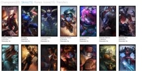 CONTA BRONZE 2/65 CHAMP/15 SKIN - League of Legends LOL