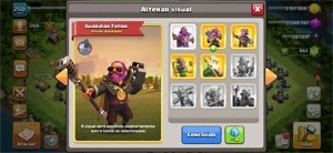 CV14 SEMI FULL TH14 21 SKINS HERÓIS DADOS DE CRIAÇÃO - Clash of Clans