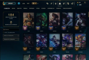Diamante 4 com 100 Champs e 24 Skins - League of Legends LOL