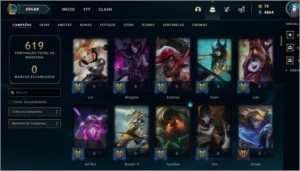 conta league of legends LOL