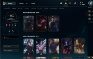 conta league of legends LOL