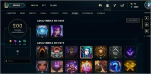 conta league of legends LOL