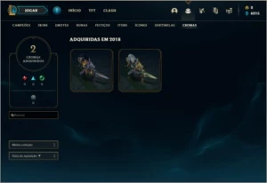 Conta Bronze 1 Season passada Diamante - League of Legends LOL