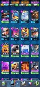 6k500 troféus, 14 cartas nv máximo - Clash Royale