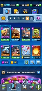 6k500 troféus, 14 cartas nv máximo - Clash Royale