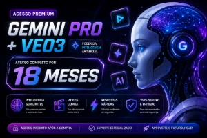 Gemini Pro 18 Meses -Privado NO SEU EMAIL 30 DIAS DE SUPORTE - Inteligência Artificial