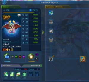 Conta LA Omega Com Sussano Rank U - Digimon Masters Online DMO