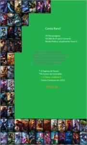 Conta Rara League of Legends! LOL